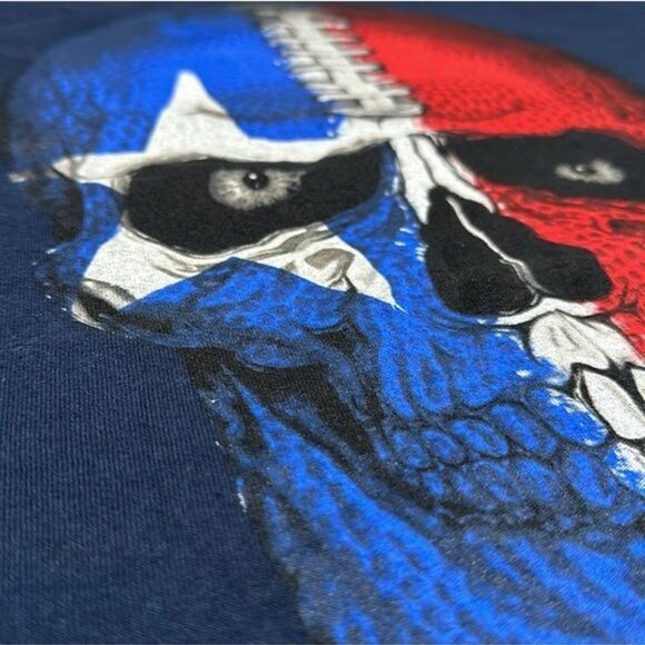 Houston Texans Skull Tee T-Shirt size XL Navy Battle Red NWOT New Without Tags - Picture 9 of 16